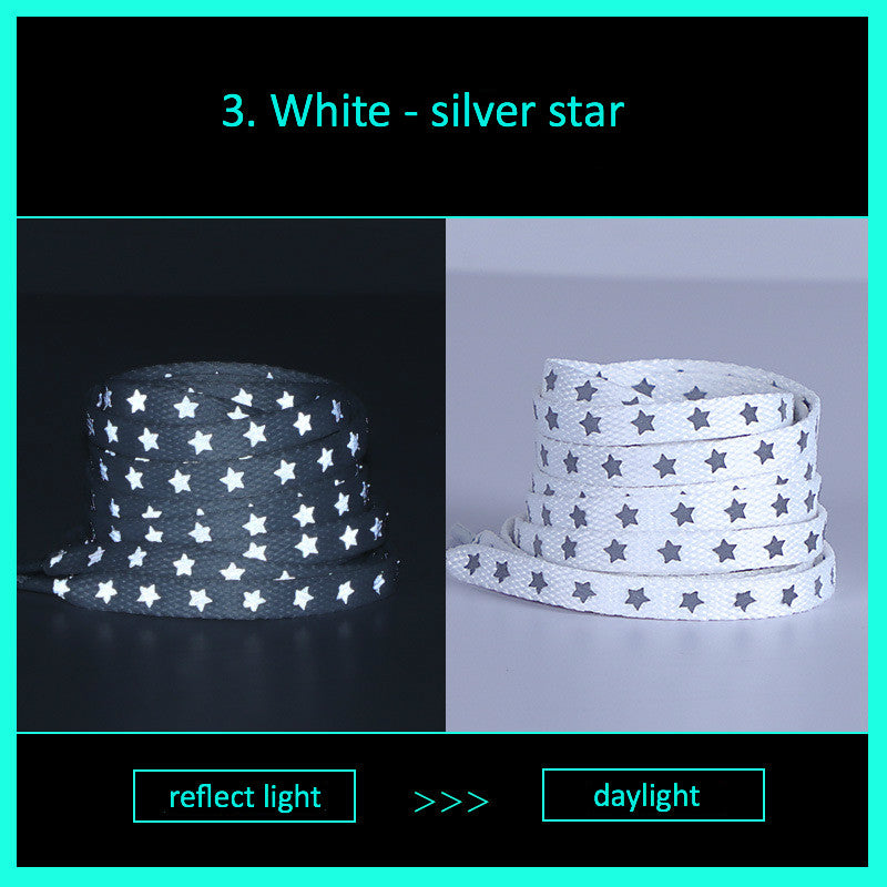 Star Reflective Rope Shoelaces