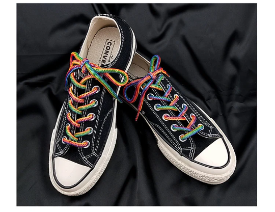 Rainbow Rope Shoelaces LGBT