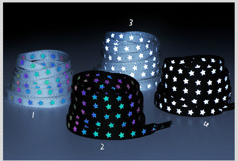 Star Reflective Rope Shoelaces