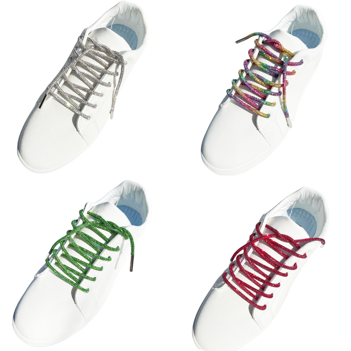 Colorful Rhinestones Glitter Shoelaces