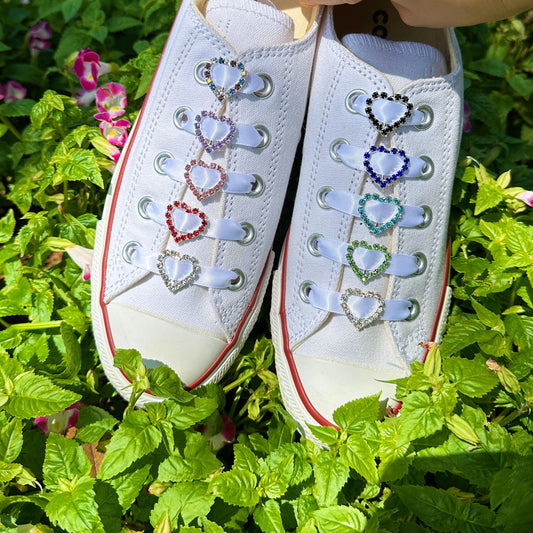 Crystal Heart Shoe Tag For Wedding
