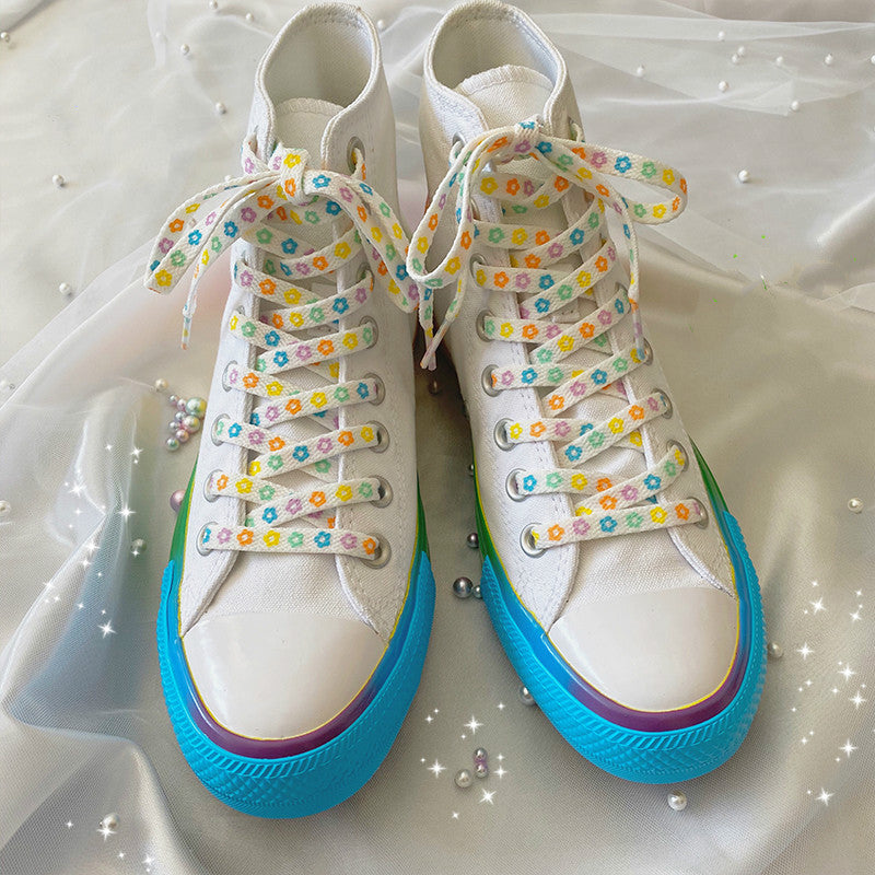 Cute Flower Shoelaces With Flowers